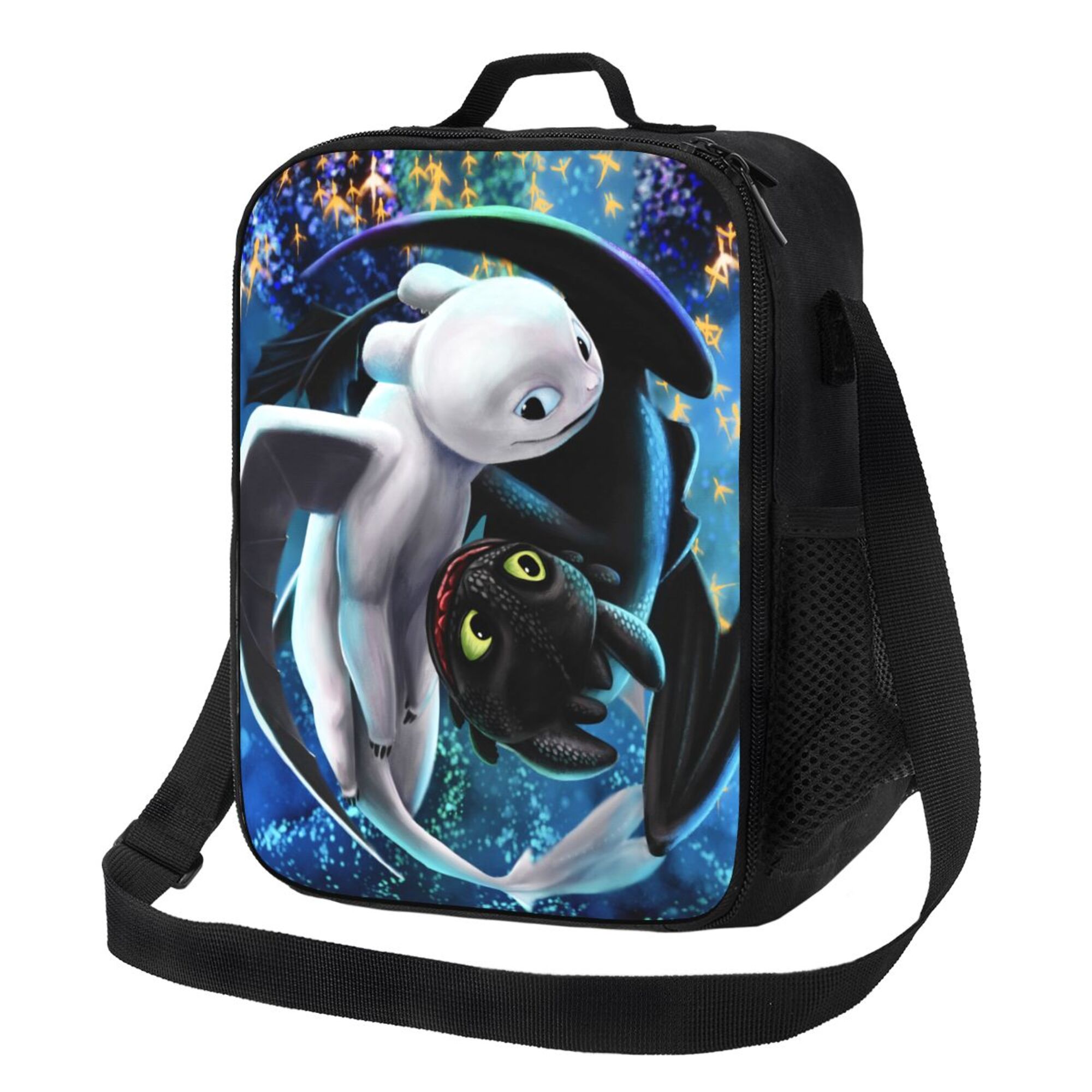 How to train your dragon Lunch Bag Lunch Box Lightweight Durable Lunch Tote Bag Portable Reusable Lunch Box Tote for Work Sport Picnic Camping